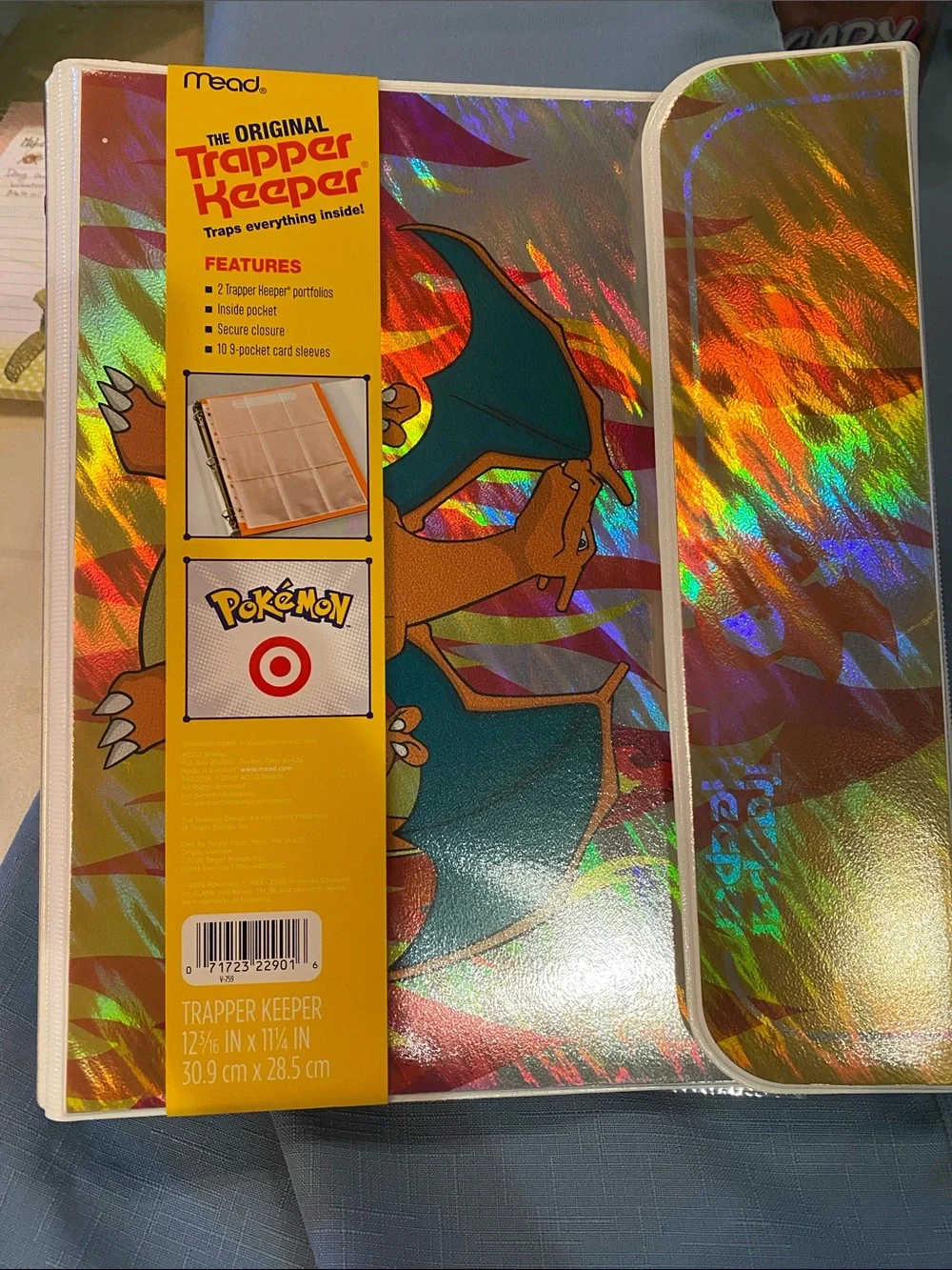 NEW Pokémon Charizard Trapper Keeper Binder Holographic Target Exclusive